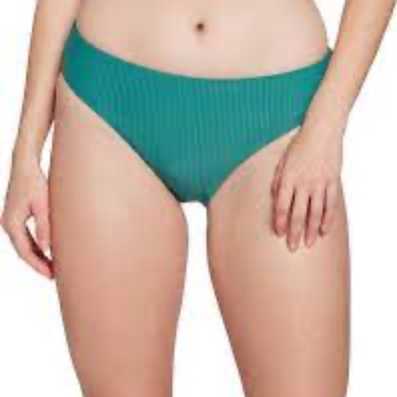 CALIA Mid Rise Ribbed Swim Bottoms - Picture 1 of 8